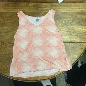 A pink tank top